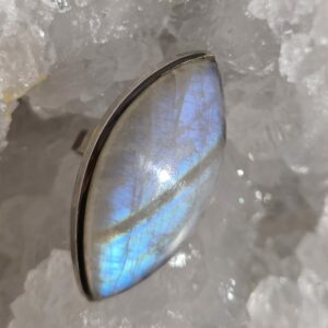 Pierre de lune bague réglable