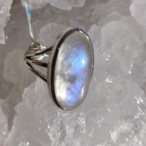 Pierre de lune bague taille 54