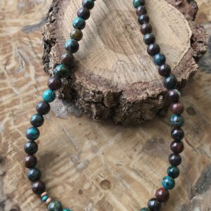 chrysocolle collier/perles 6 mm