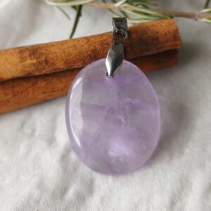 amethyste pendentif ovale