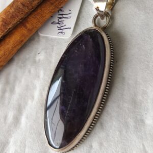 amethyste pendentif ovale