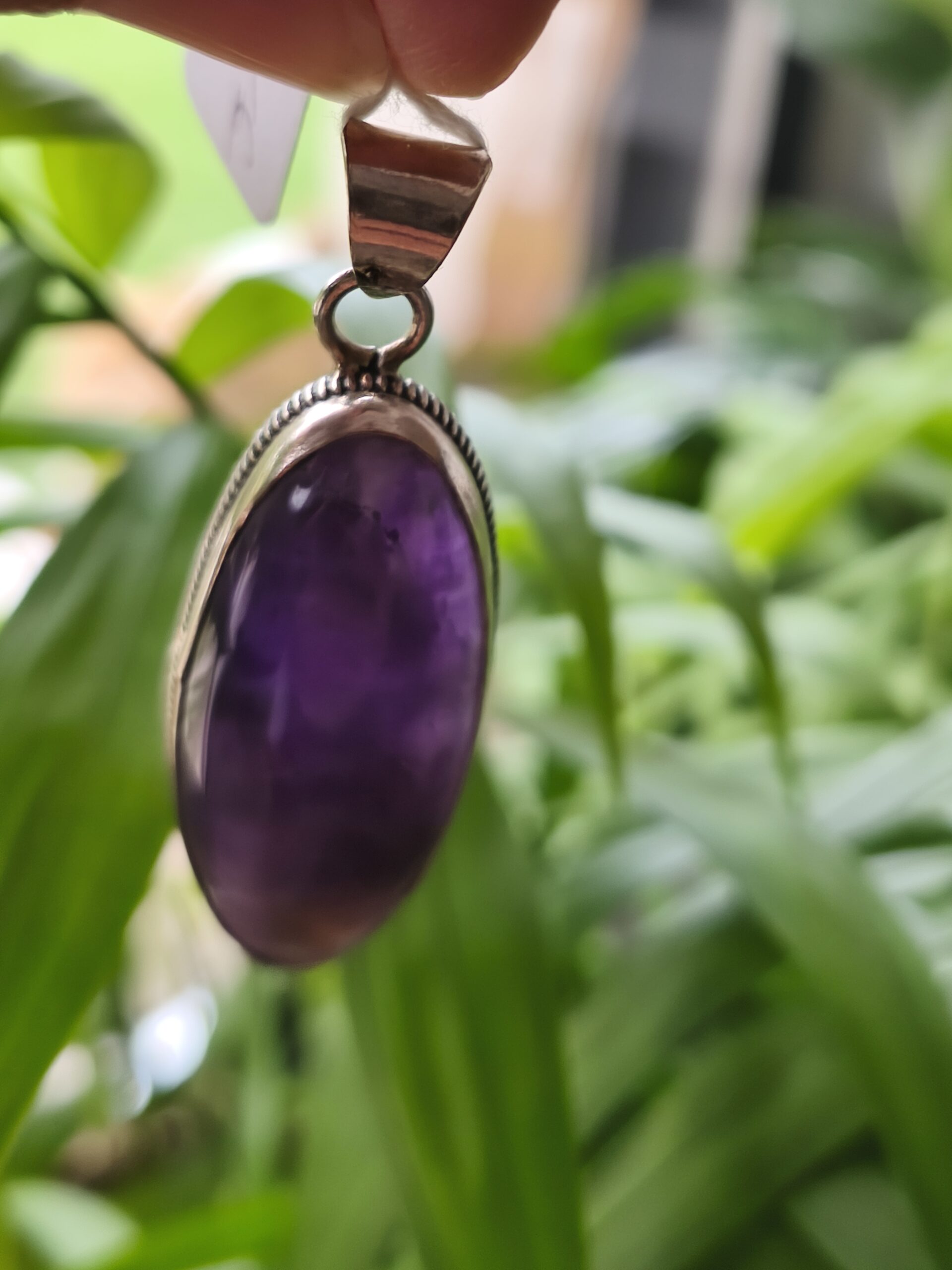 amethyste pendentif ovale – Image 3
