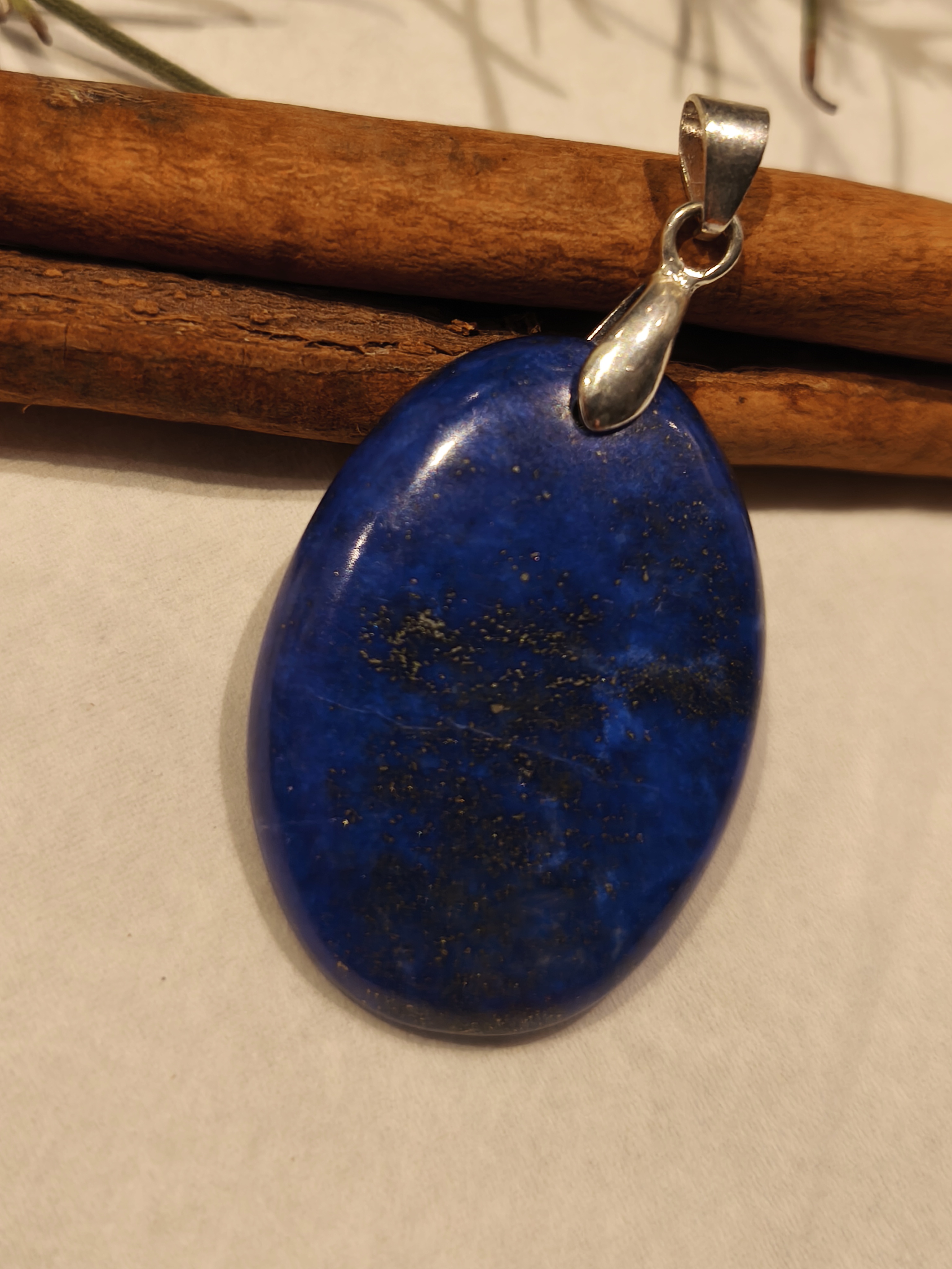 lapis-lazuli pendentif ovale