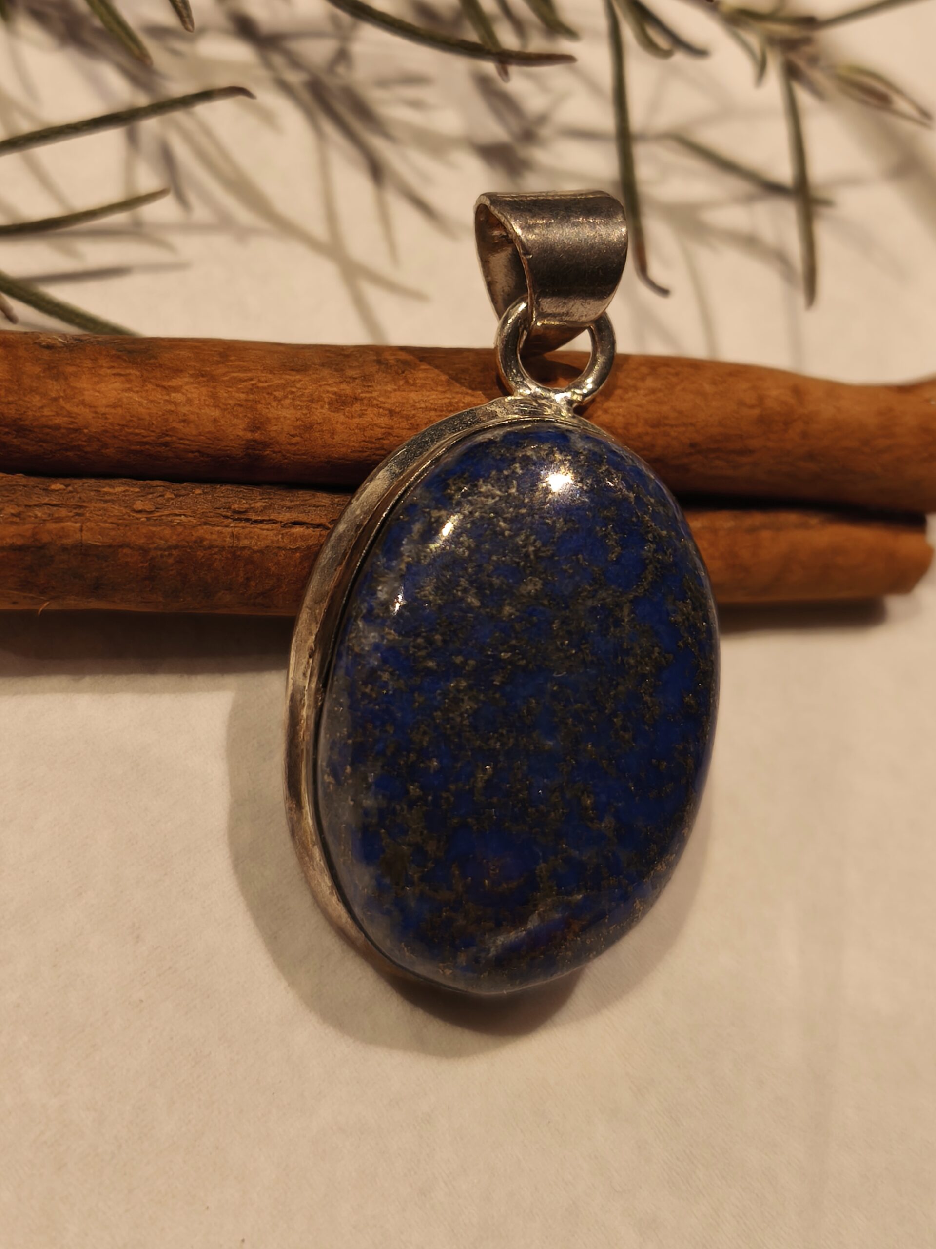 lapis-lazuli pendentif ovale – Image 2
