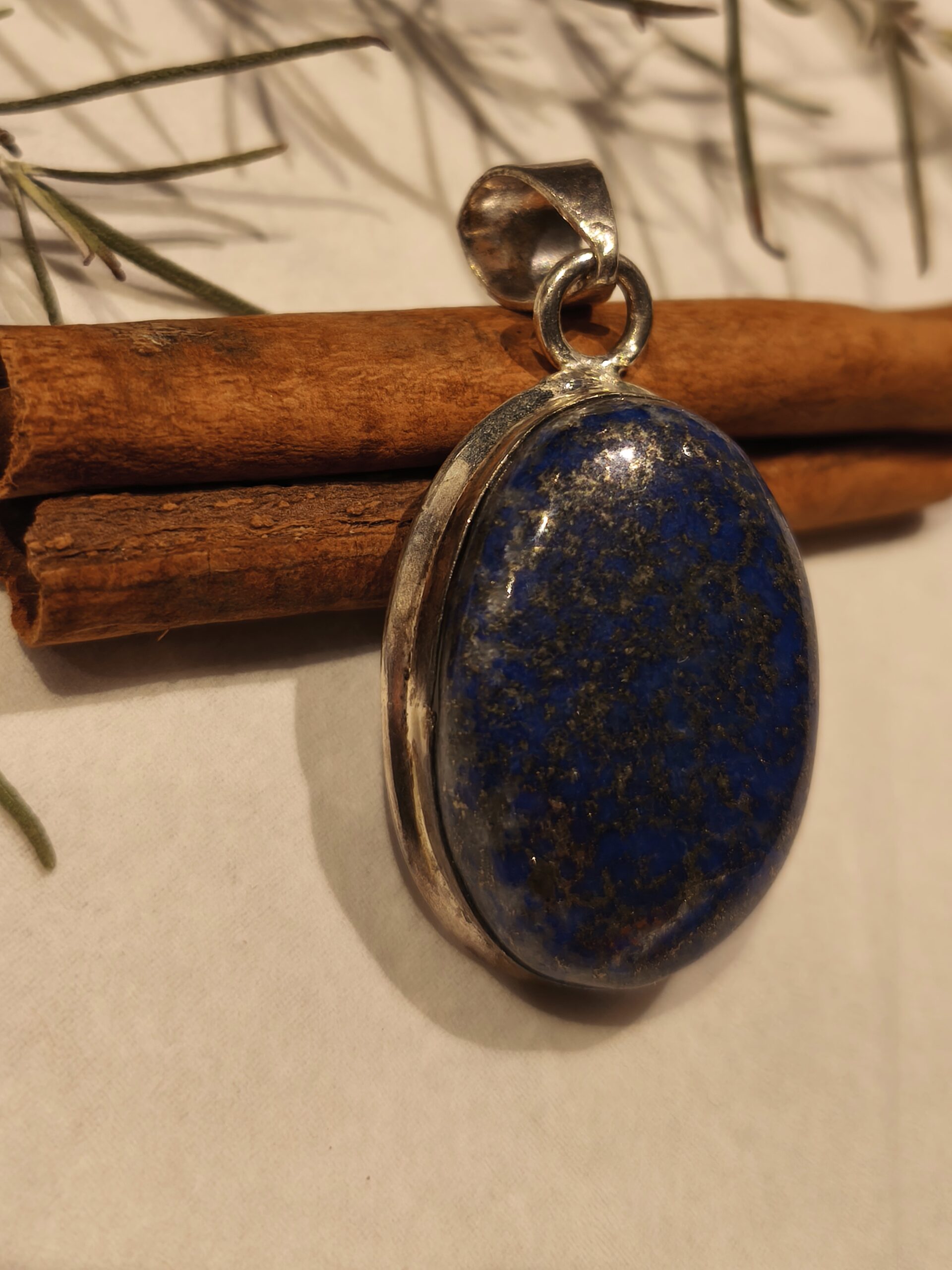 lapis-lazuli pendentif ovale