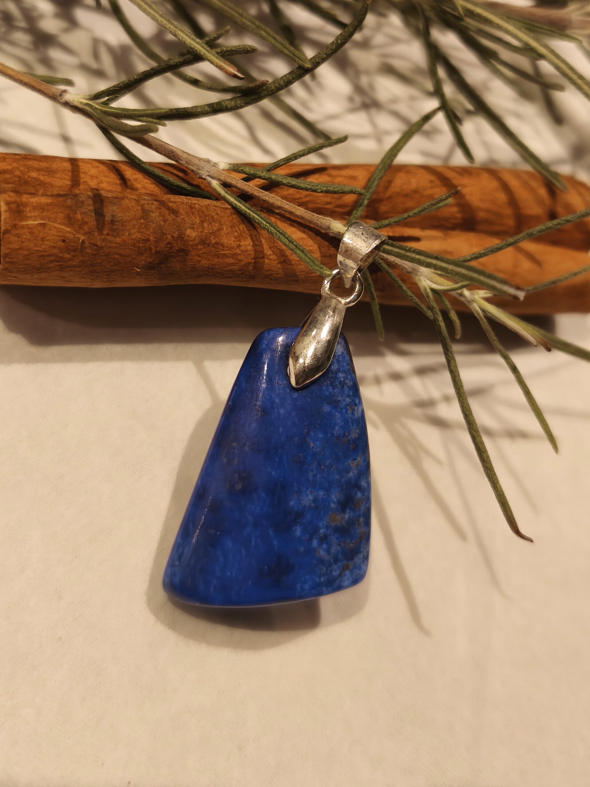 lapis-lazuli pendentif forme libre