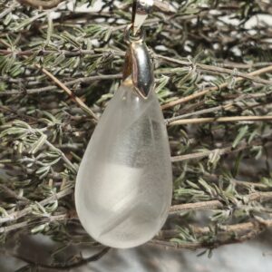 quartz chlorite pendentif goutte