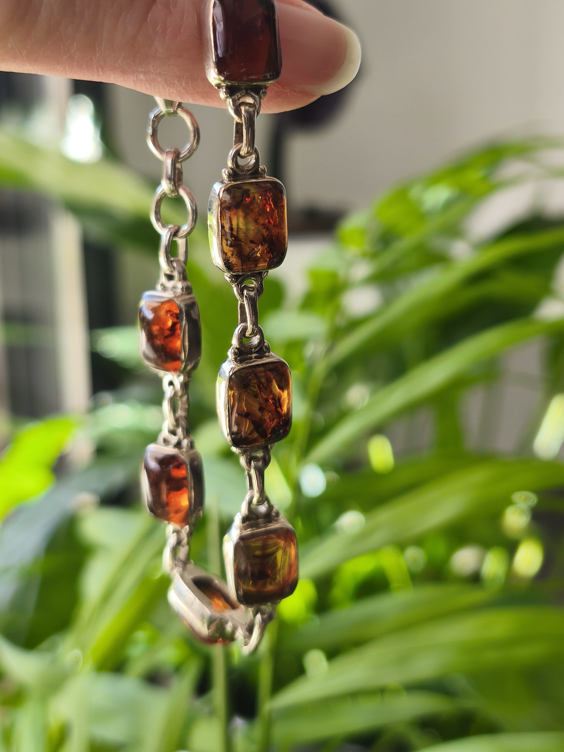 ambre bracelet / argent – Image 4