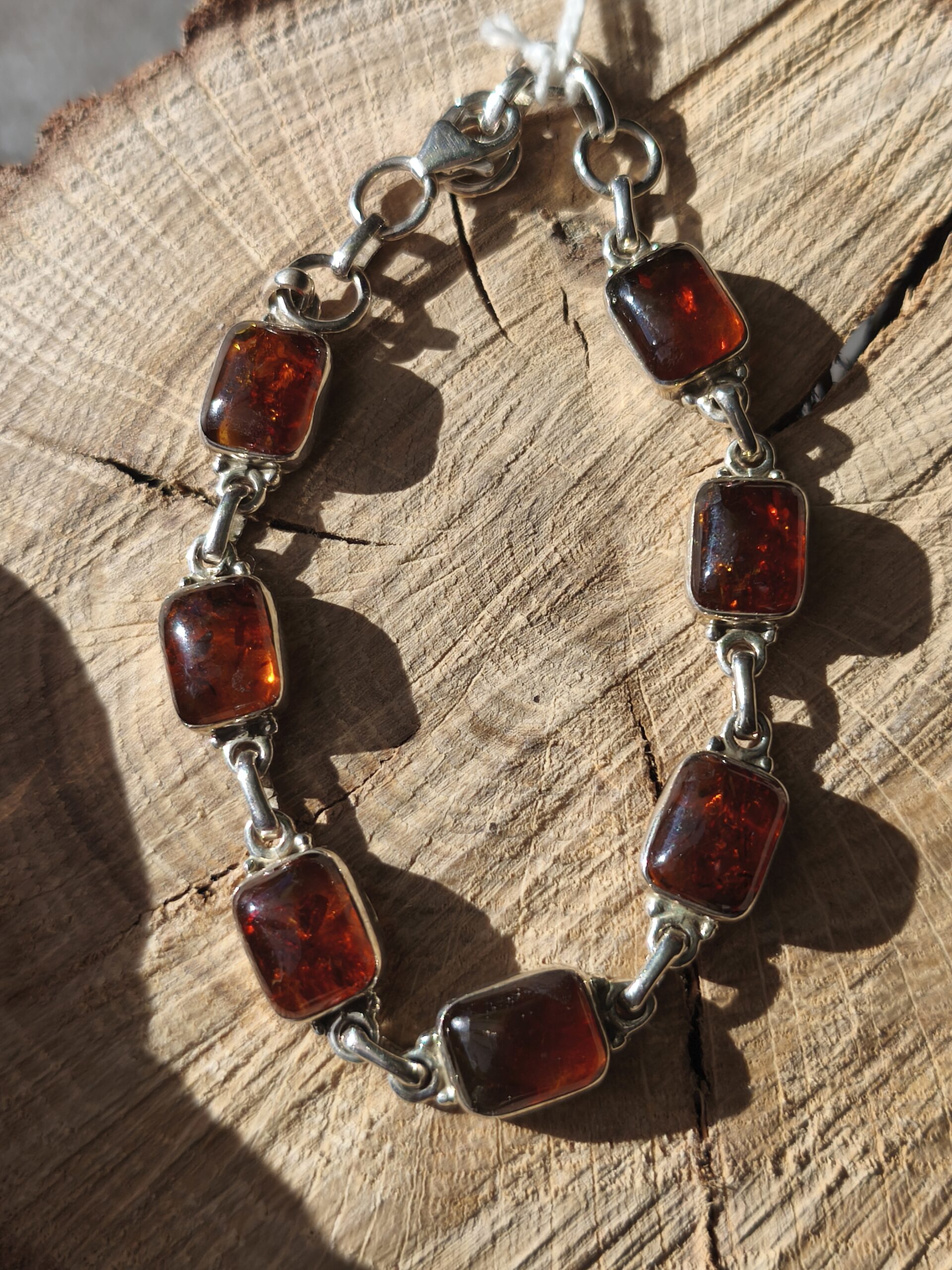 ambre bracelet / argent – Image 3