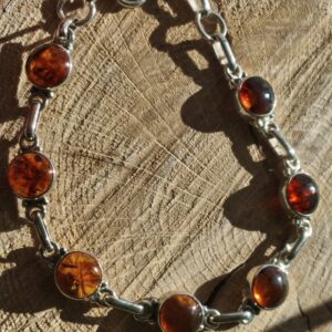 ambre bracelet argent