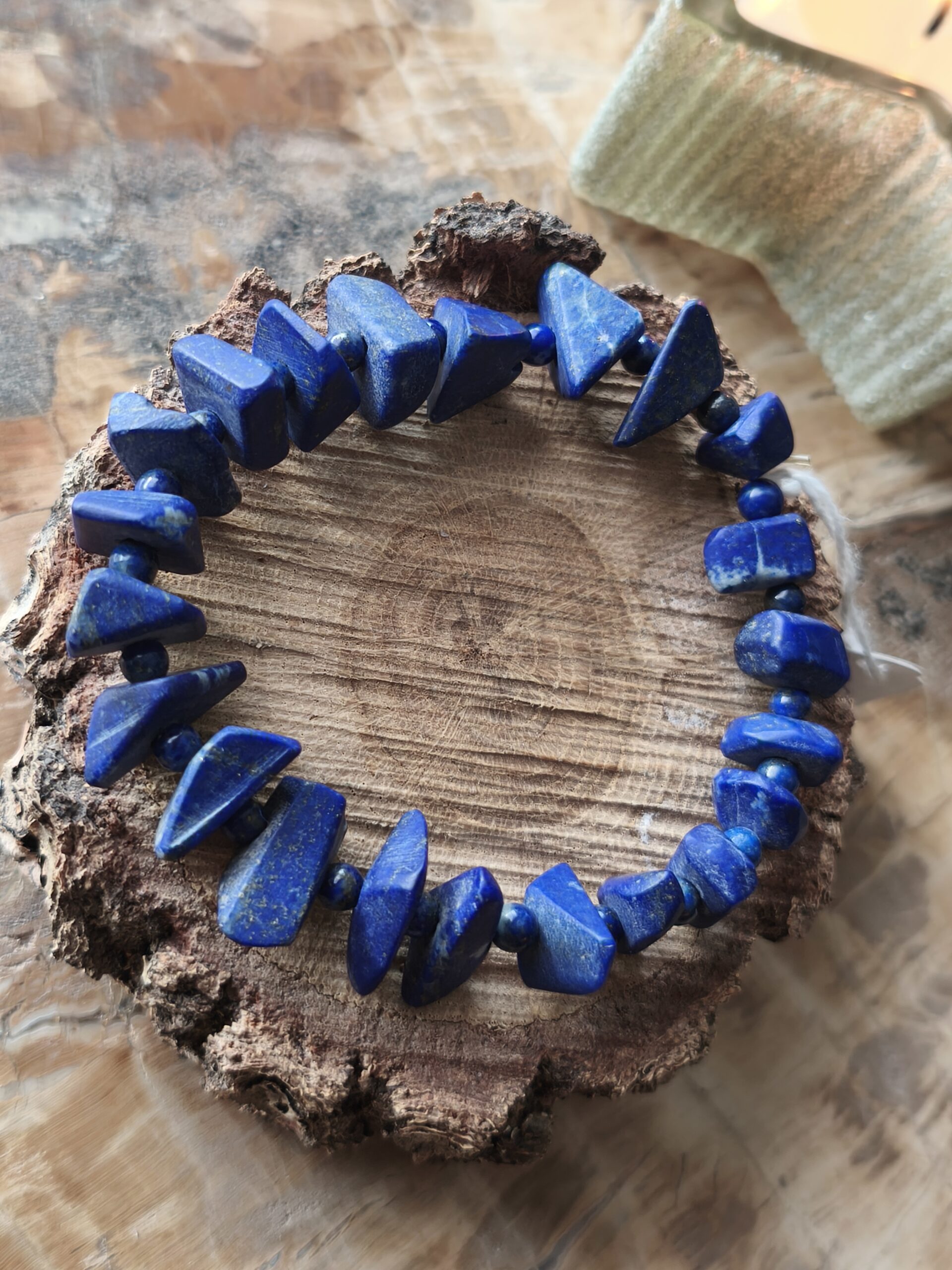 Lapis lazuli bracelet baroque – Image 2