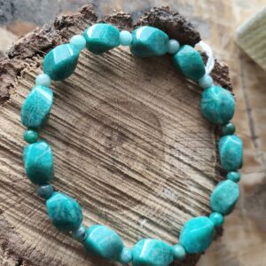 Amazonite pierres torsadées