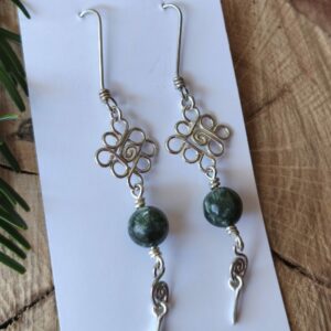seraphinite boucles d'oreilles