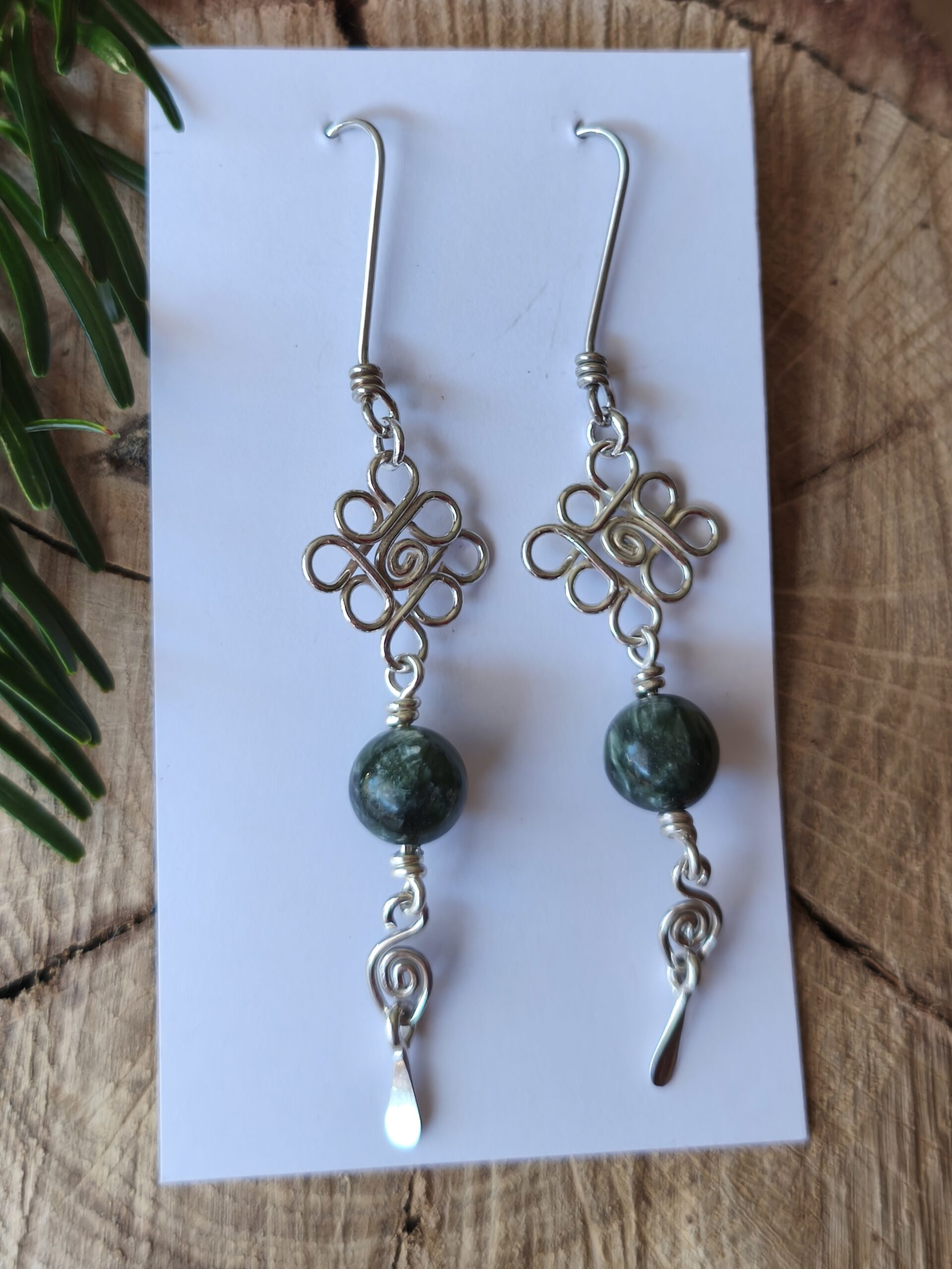 seraphinite boucles d'oreilles – Image 2