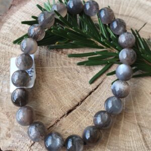 pierre de lune noire bracelet