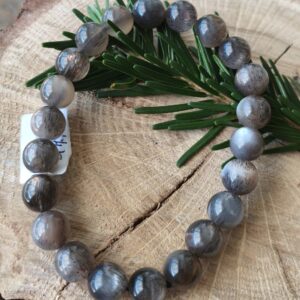 pierre de lune noire bracelet