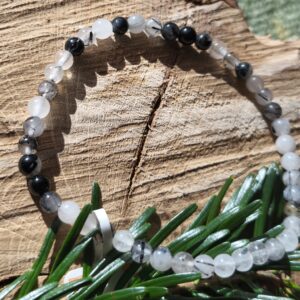quartz tourmaline bracelet