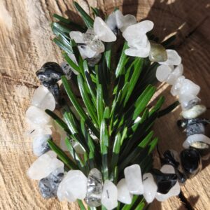 quartz tourmaline bracelet baroque