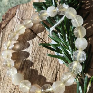quartz rutile bracelet