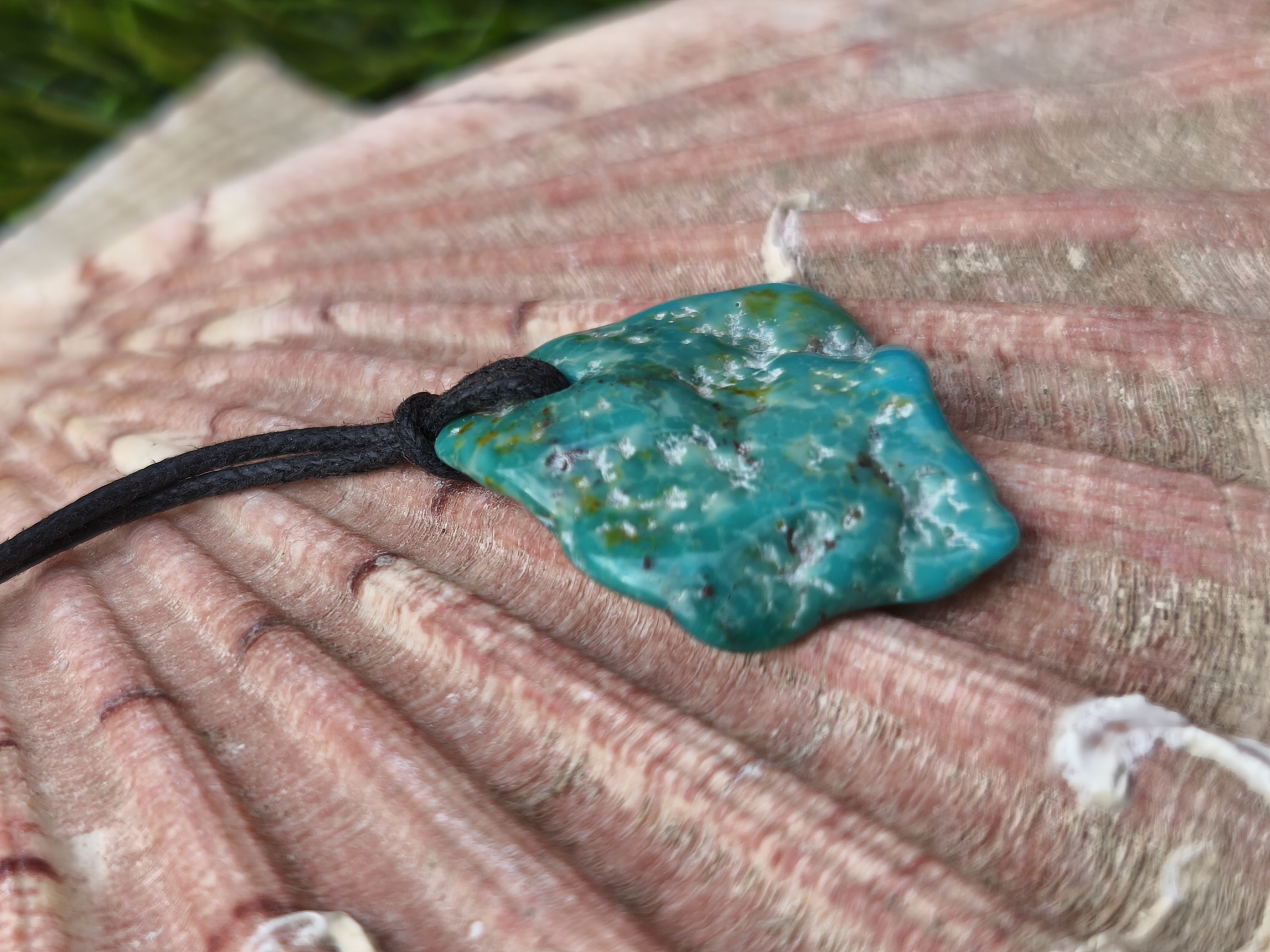 turquoise collier cordon