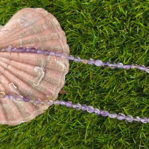 ametrine collier perles ovales