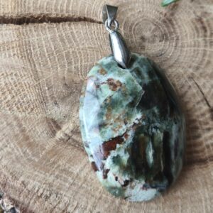 chrysoprase pendentif ovale