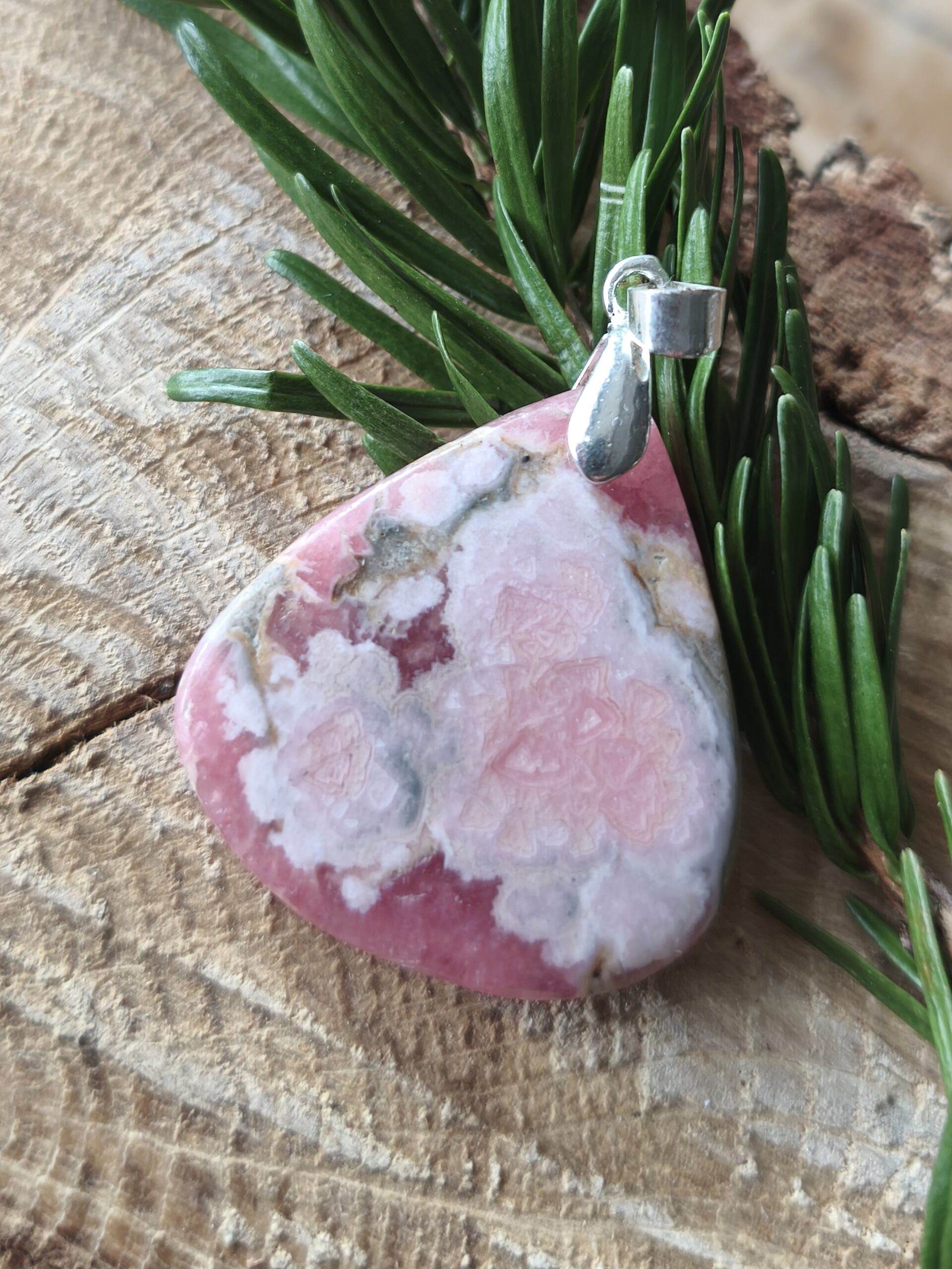 rhodochrosite pendentif goutte – Image 2