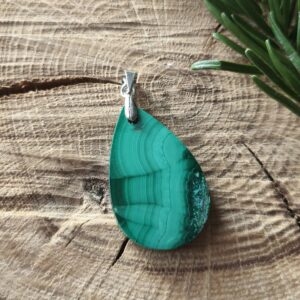 malachite pendentif petite goutte