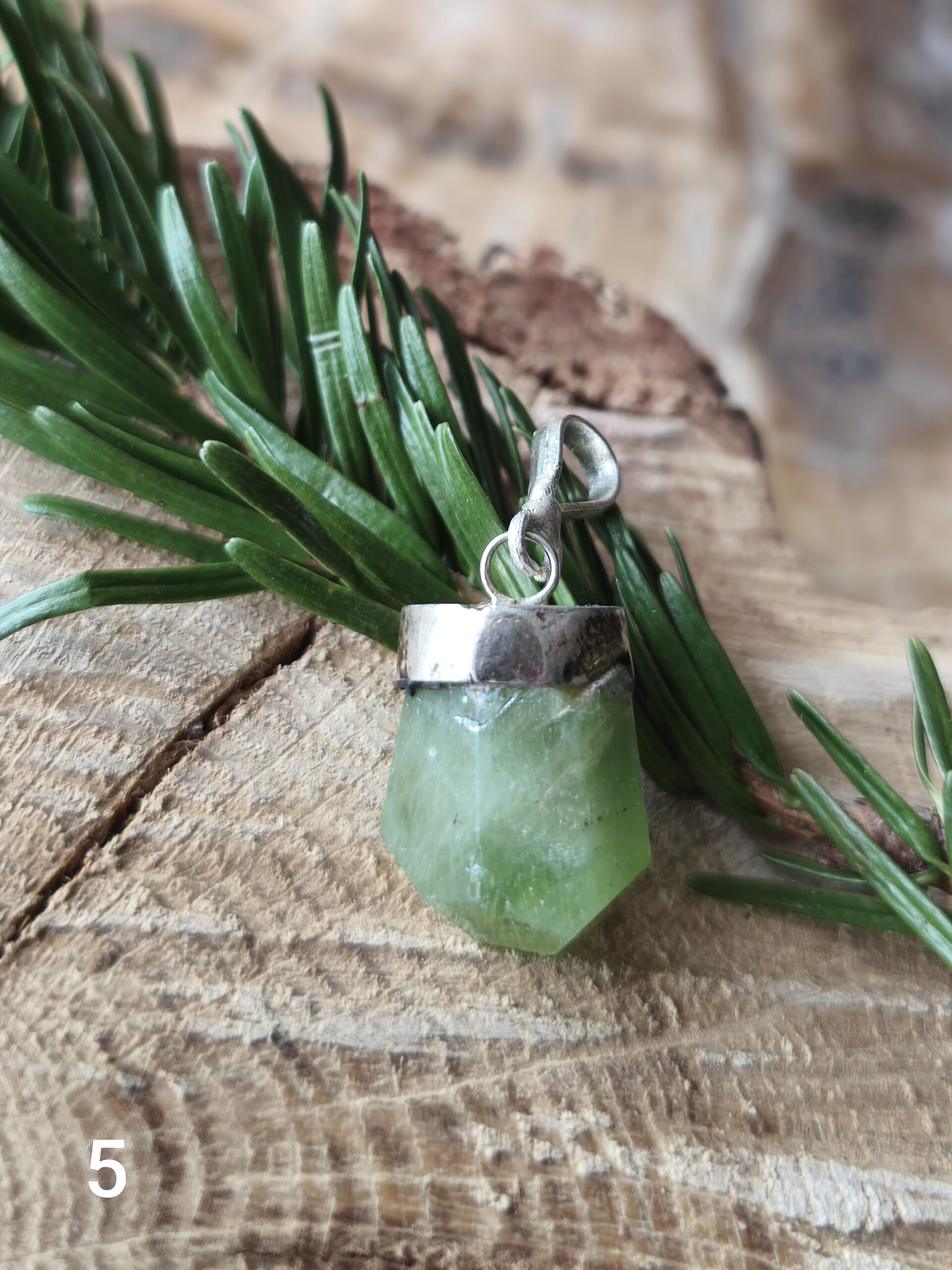 péridot pendentif pointe – Image 2