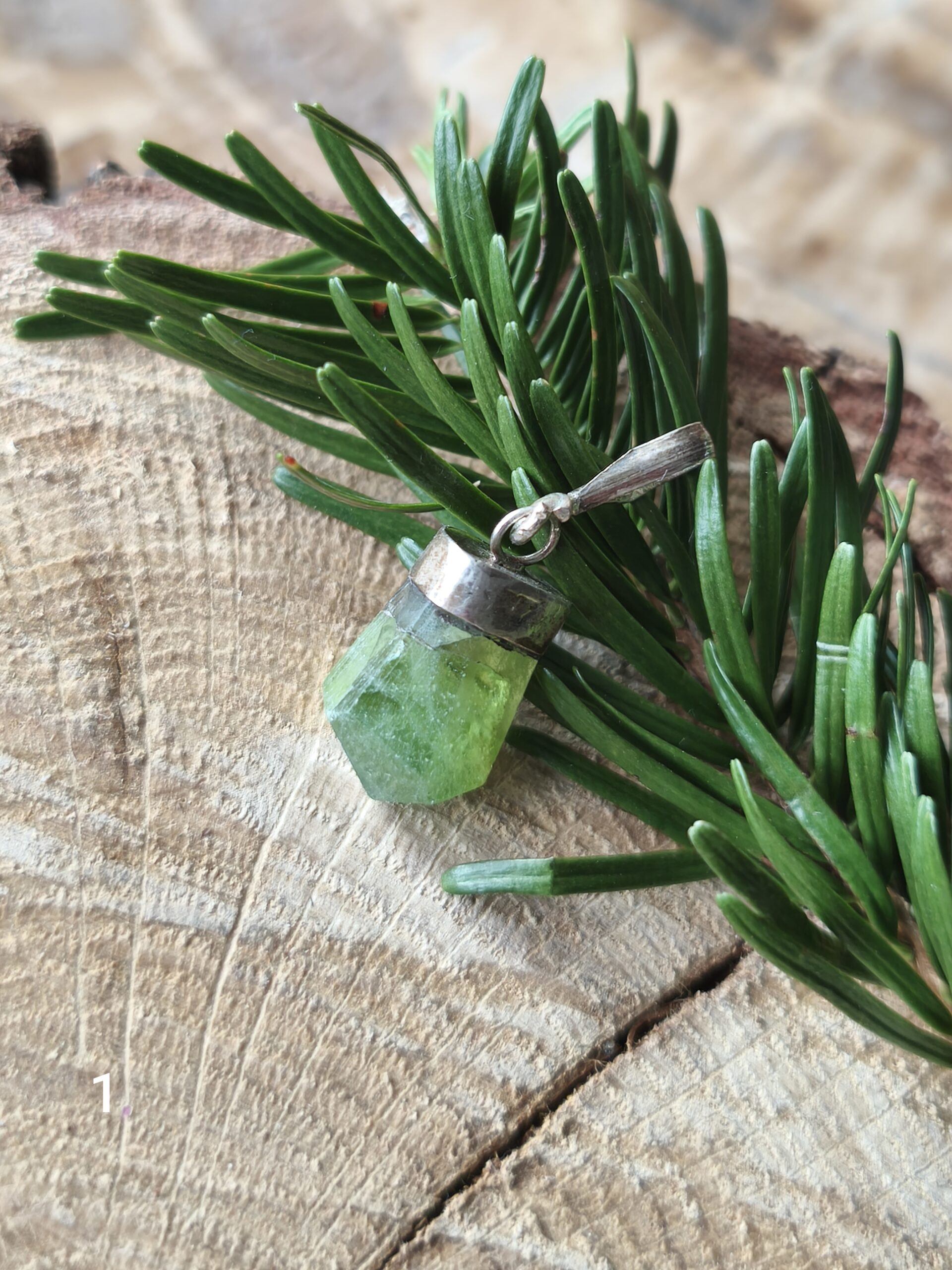 péridot pendentif pointe – Image 2
