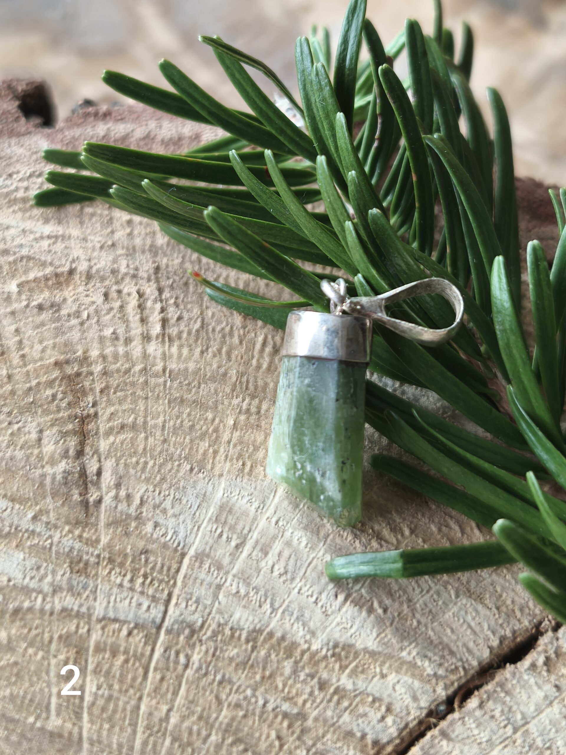 péridot pendentif pointe – Image 2