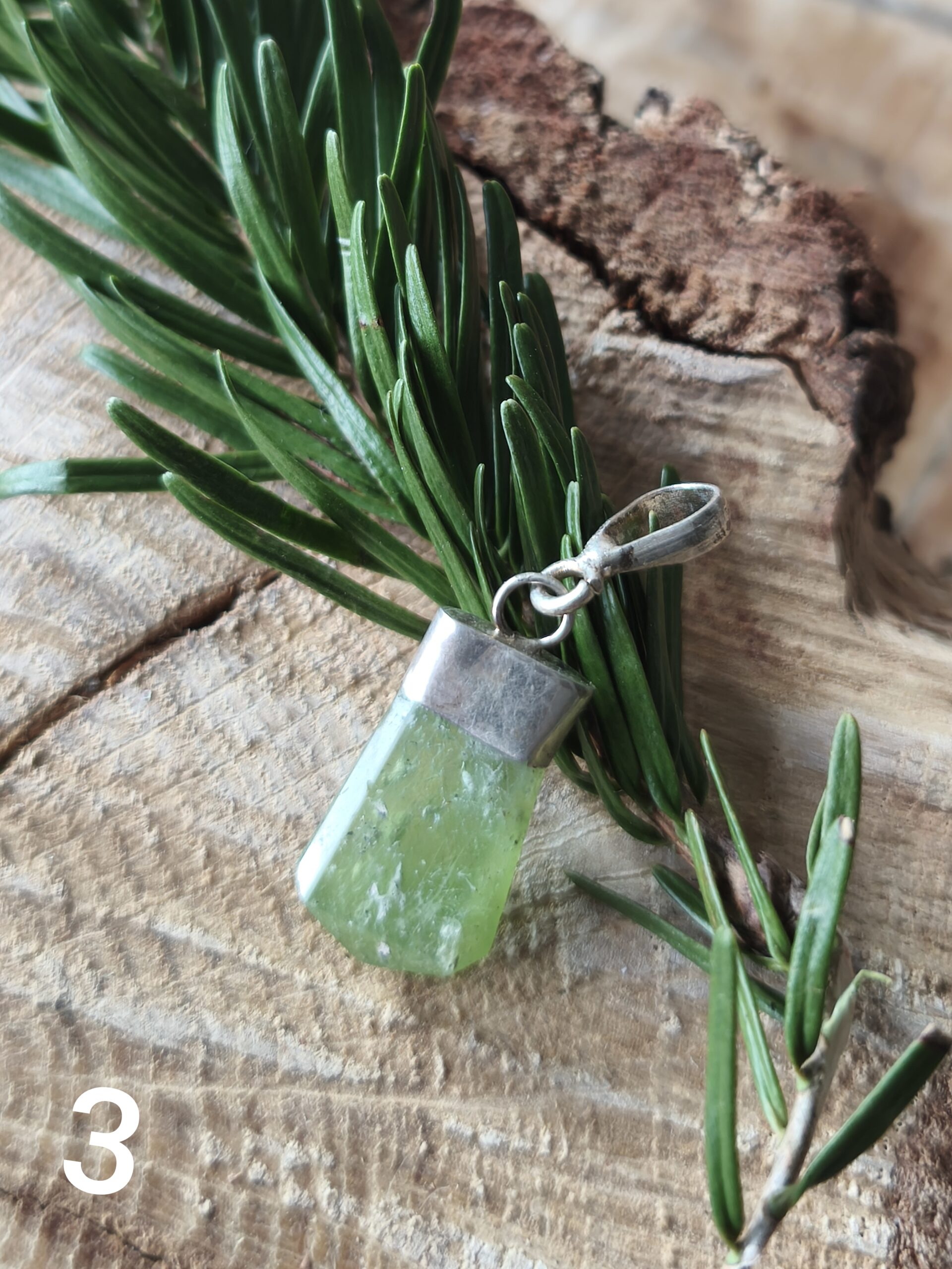 péridot pendentif pointe – Image 2