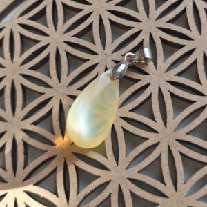 opale de feu pendentif facetté