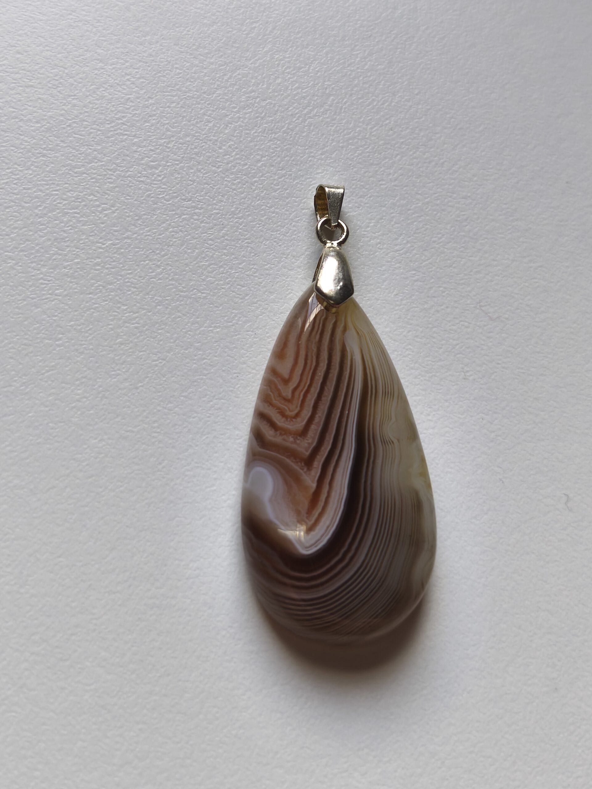 agate Botswana pendentif goutte – Image 2