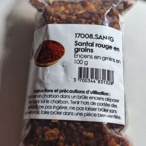 encens en grains Santal rouge sachet