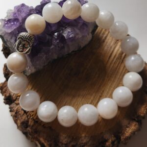 Pierre de lune blanche bracelet