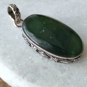 Fluorite verte pendentif