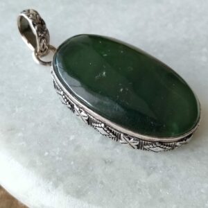 Fluorite verte pendentif
