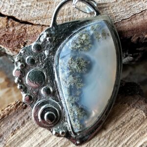Agate mousse pendentif