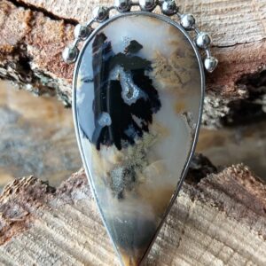 Agate dendrite pendentif