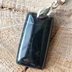 Tourmaline noire Pendentif rectangulaire