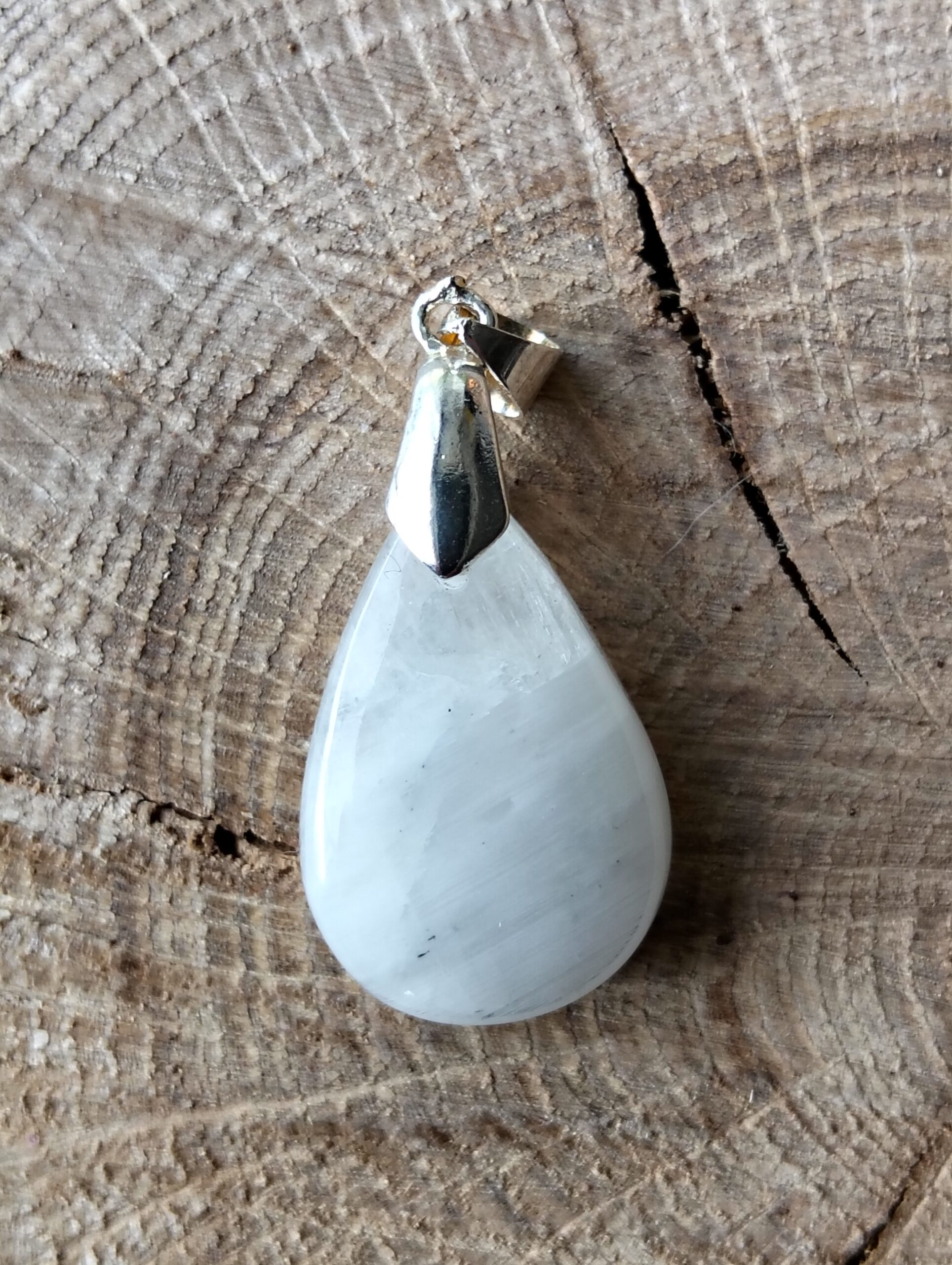 Pierre de lune blanche pendentif – Image 2
