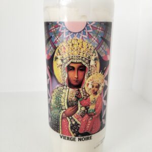 Bougies neuvaine Vierge noire avec prière