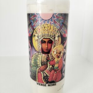 Bougies neuvaine Vierge noire avec prière