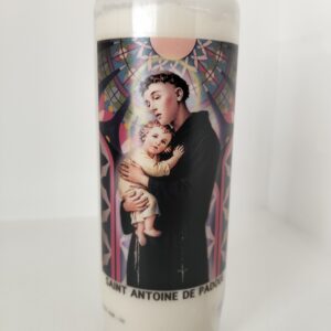 Bougies neuvaine Saint Antoine de padoue avec prière