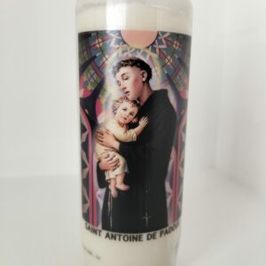Bougies neuvaine Saint Antoine de padoue avec prière