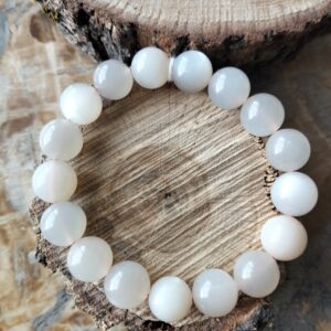 Pierre de lune rose bracelet