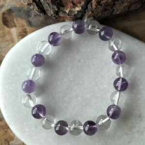 Améthyste / Cristal de roche bracelet