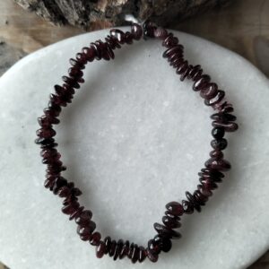 Grenat bracelet baroque