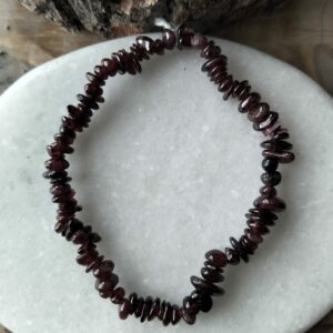 Grenat bracelet baroque